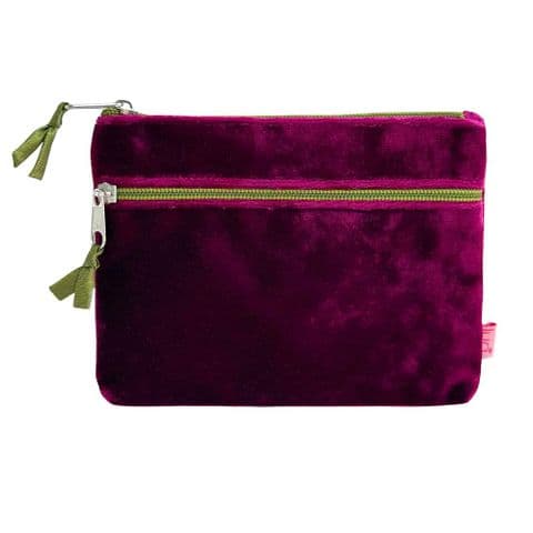 VELVET 2 ZIP PURSE