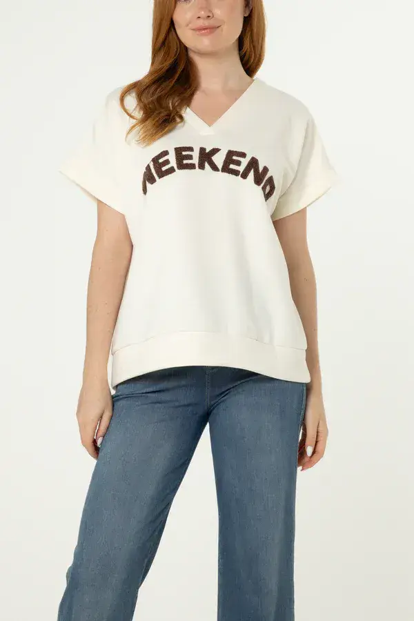 WEEKEND SHIRT SLEEVE SWEAT TOP
