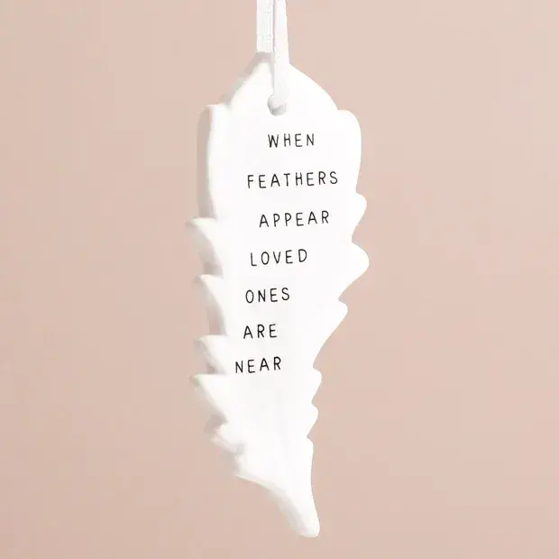 WHEN FEATHERS APPEAR HANGING DEC