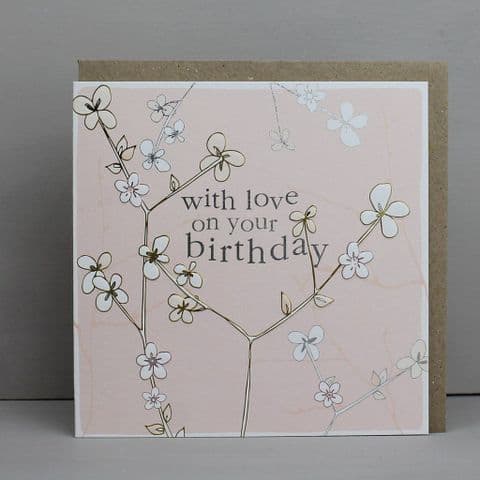 WITH LOVE BLOSSOM CARD