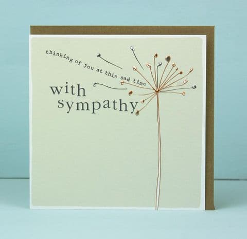 WITH SYMPATHY THINKING OF YOU CARD