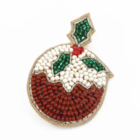 XMAS PUDDING BROOCH