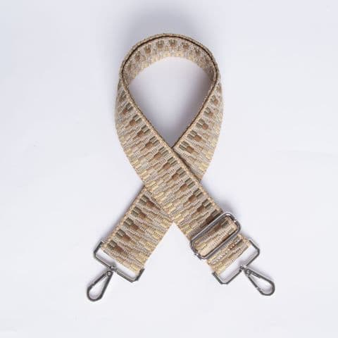 Z STITCH STRAP STONE SILVER