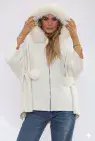 ZIP DETAIL FUR STRING FUR HOODy