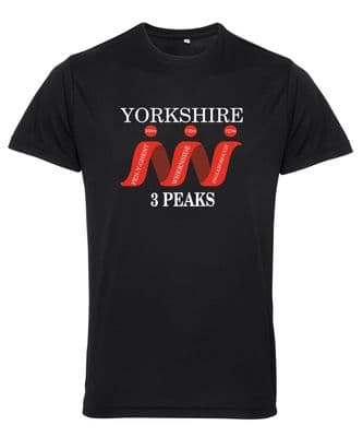 3 PEAKS PERFORMANCE T SHIRT- BLACK