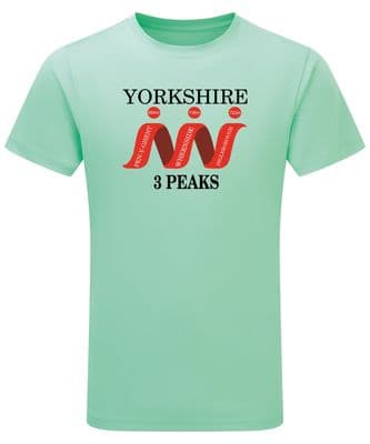 3 PEAKS PERFORMANCE T SHIRT- PEPPERMINT