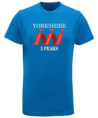 3 PEAKS PERFORMANCE T SHIRT-SAPPHIRE