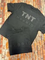 HYBRID OVERSIZED T SHIRT-UNISEX BLACK PRINT