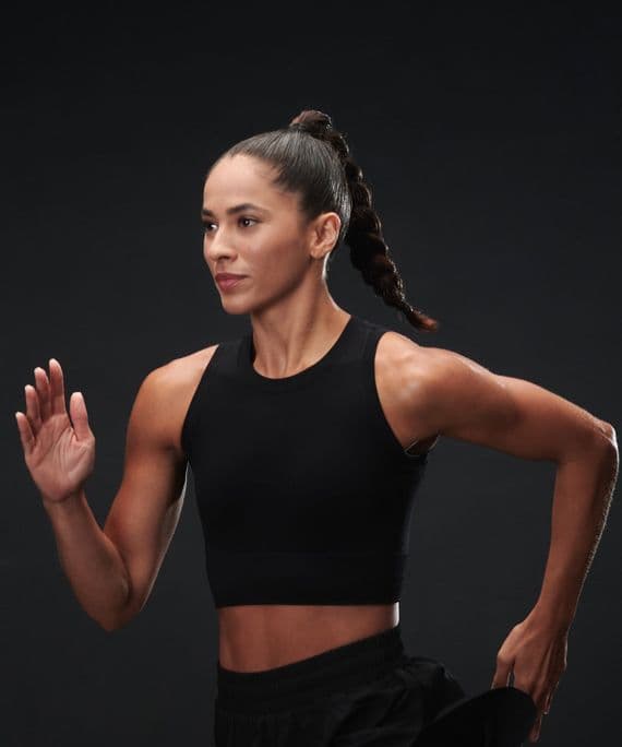 HYBRID WOMEN'S CROPPED TANK