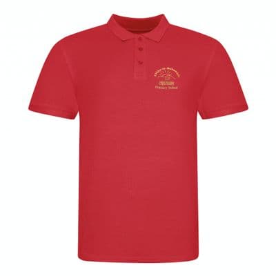 RED BRANDED POLO SHIRT