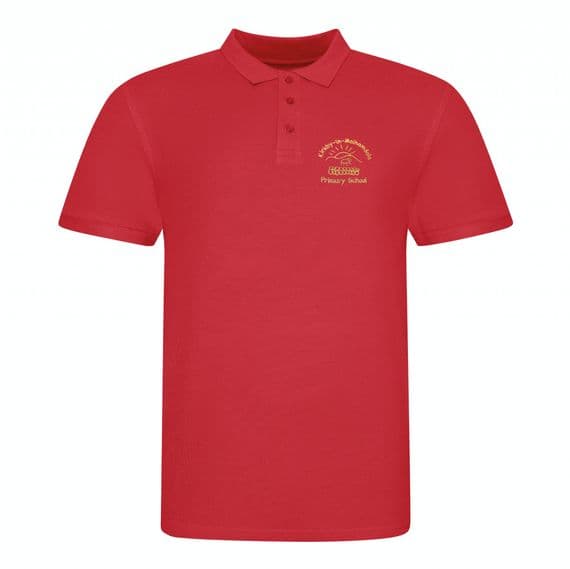 RED BRANDED POLO SHIRT