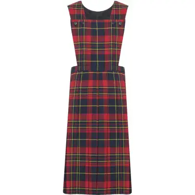 RED TARTAN PINAFORE