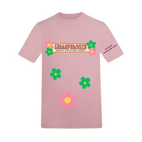 SALLAPALOOZA T-SHIRT -BABY PINK