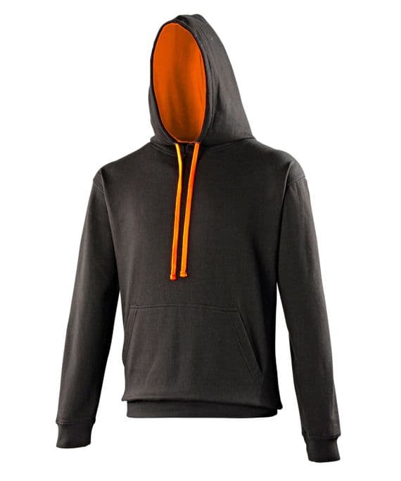 UNISEX BLACK /ORANGE CRUSH HOODIE