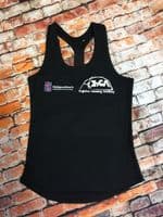 WOMEN'S  BLACK RAZORBACK TOP