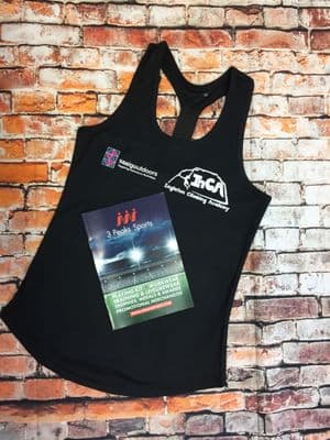 WOMEN'S  BLACK RAZORBACK TOP