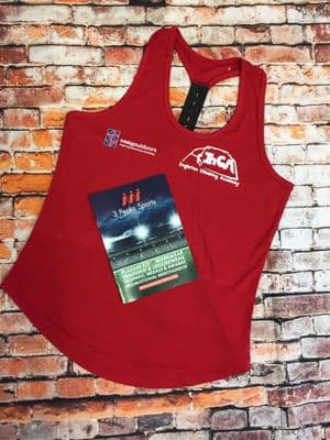 WOMEN'S FIRE RED RAZORBACK TOP