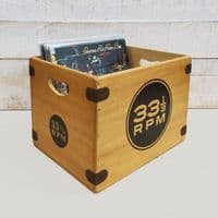 33 RPM Record Box Vinyl Album Storage Crates