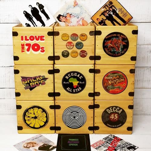 7 Inch Record Boxes Handcrafted Vintage Vinyl Crates