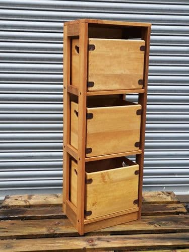Album Crate Storage Rack 3 Bay