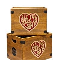 All You Need Is Love Record Box Vinyl Album Storage Crates PRE-ORDER