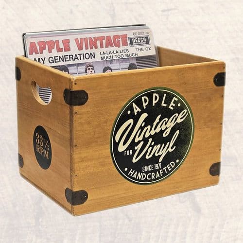 Apple Vintage Vinyl - Record Boxes Handcrafted Album Storage