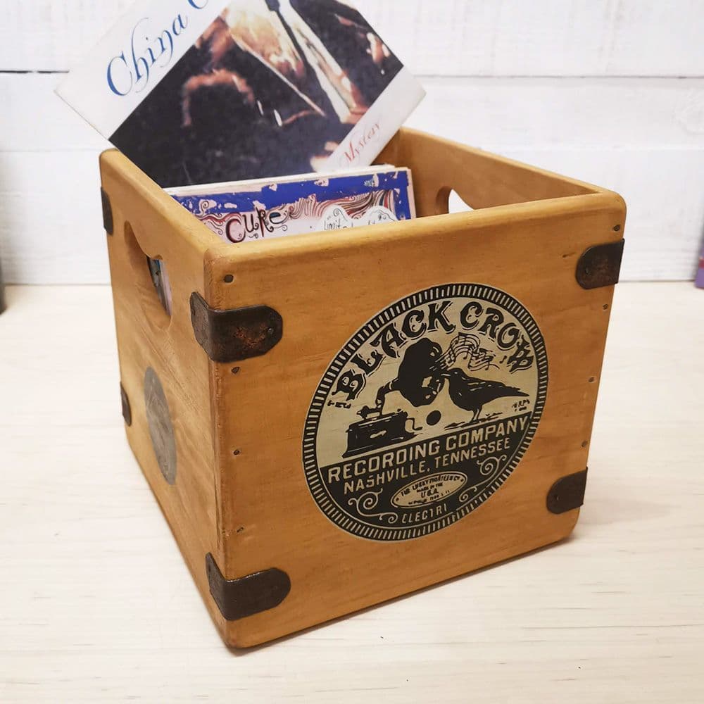 Black Crow Recordings 7" Record Box Vintage Vinyl Crate PRE-ORDER