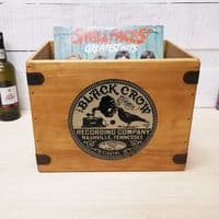 Black Crow Recordings LP Record Box Vinyl Album Storage