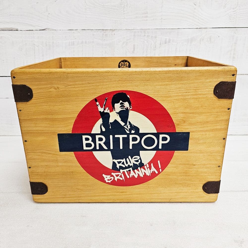 BritPop LP Record Box Vinyl Album Storage Crates PRE-ORDER