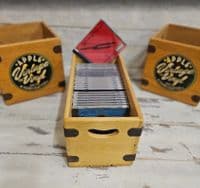 CD Storage Box - Light Pine - Solid Wood CD Crate