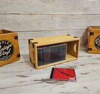 CD Storage Box - Light Pine - Solid Wood CD Crate
