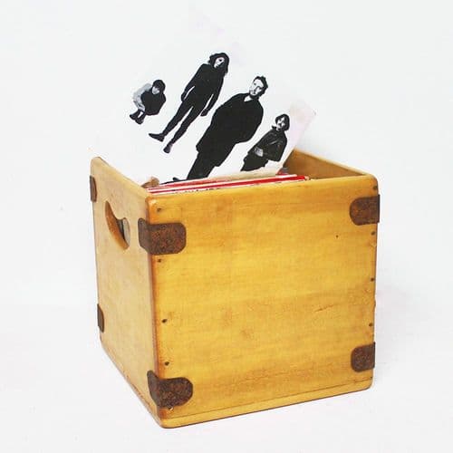 Classic 7 Inch Record Box - Light Pine - Solid Wood Vinyl Crate
