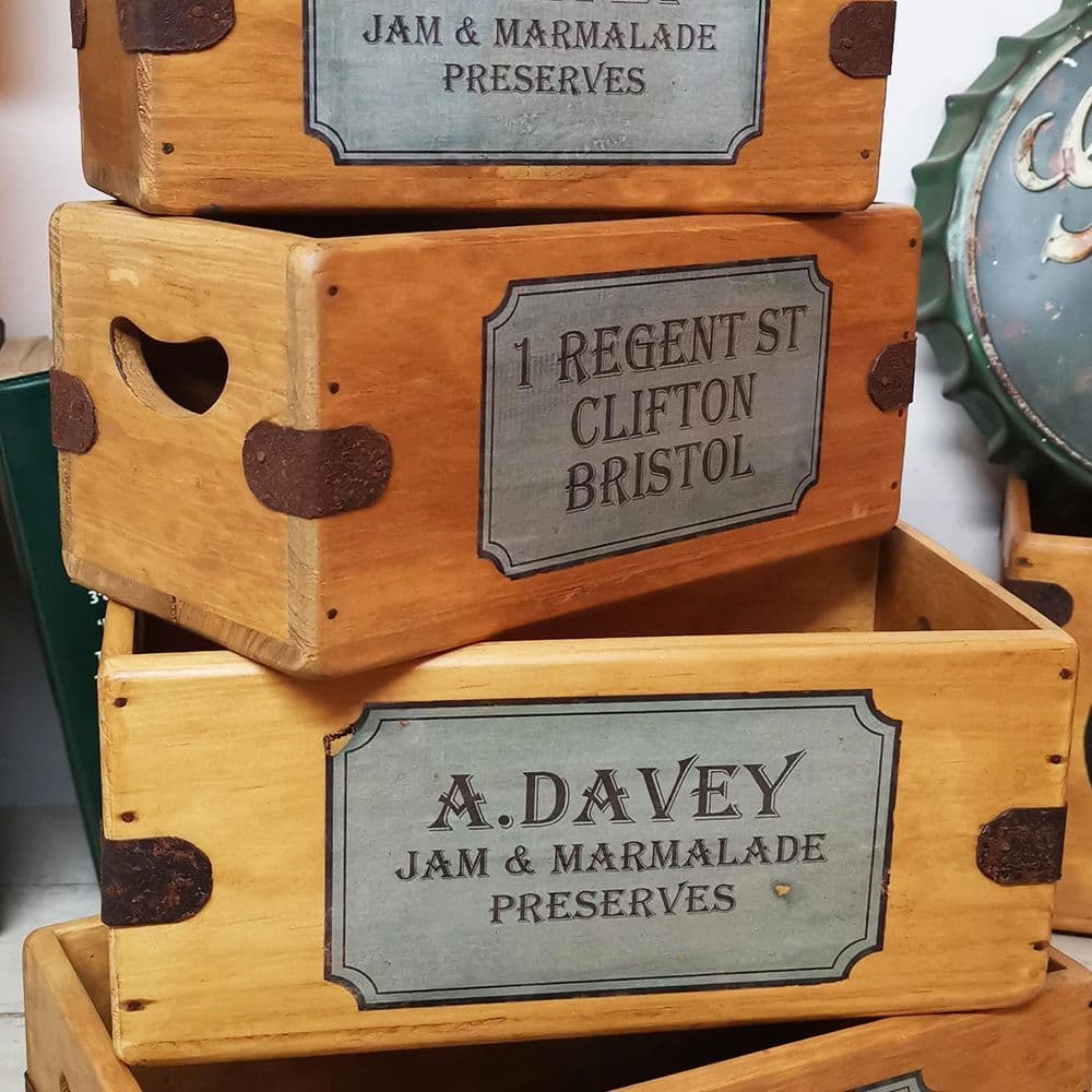 Clifton Bristol Davey's Preserves Rustic Boxes