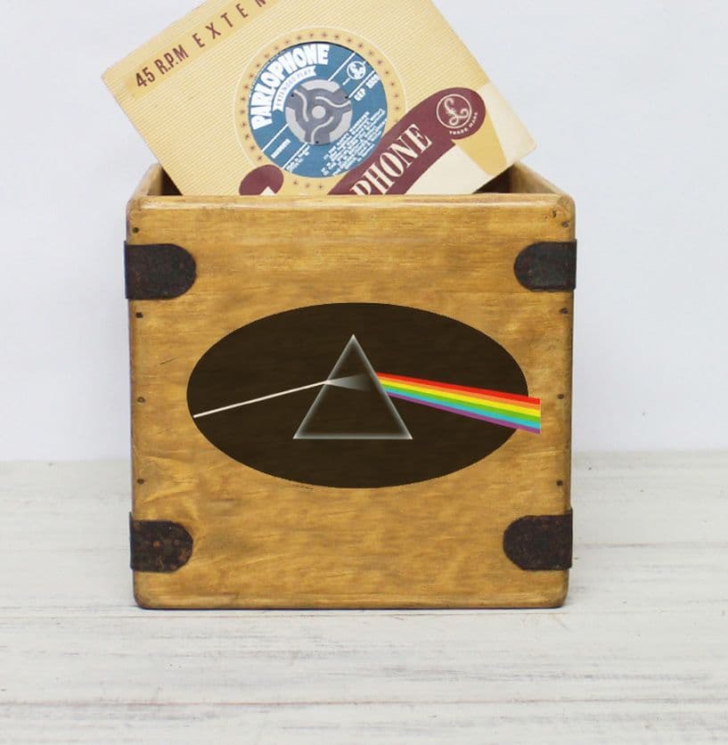DarkStripe 7" Record Box Vintage Vinyl Crate