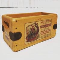 Devil Tabasco Box Wooden Vintage Advertising