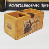 Devil Tabasco Box Wooden Vintage Advertising