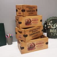 Devil Tabasco Box Wooden Vintage Hot Sauce Advertising Crate