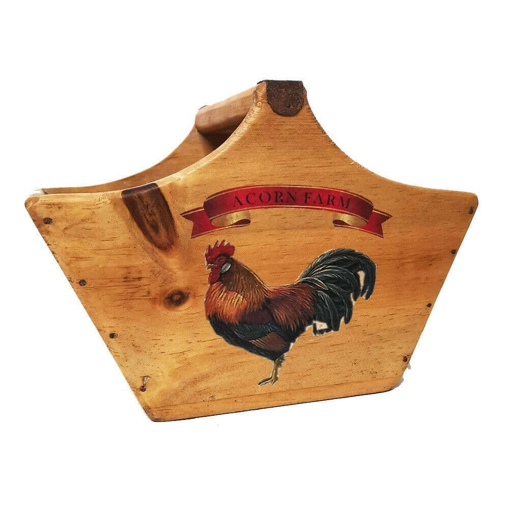 Egg Baskets Rustic Handcrafted Wooden Farm Trugs