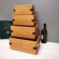 Handcrafted Wooden Box Quality Vintage Style Storage