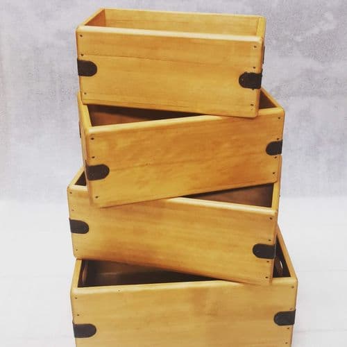 Handcrafted Wooden Box Quality Vintage Style Storage