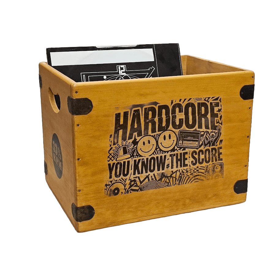 Hardcore Rave Record Box  12" Album Crate