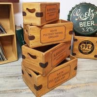Higgings Preserves  Bath Rustic Merchant Boxes