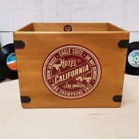 Hotel California LP Record Box Vinyl Album Storage Crates