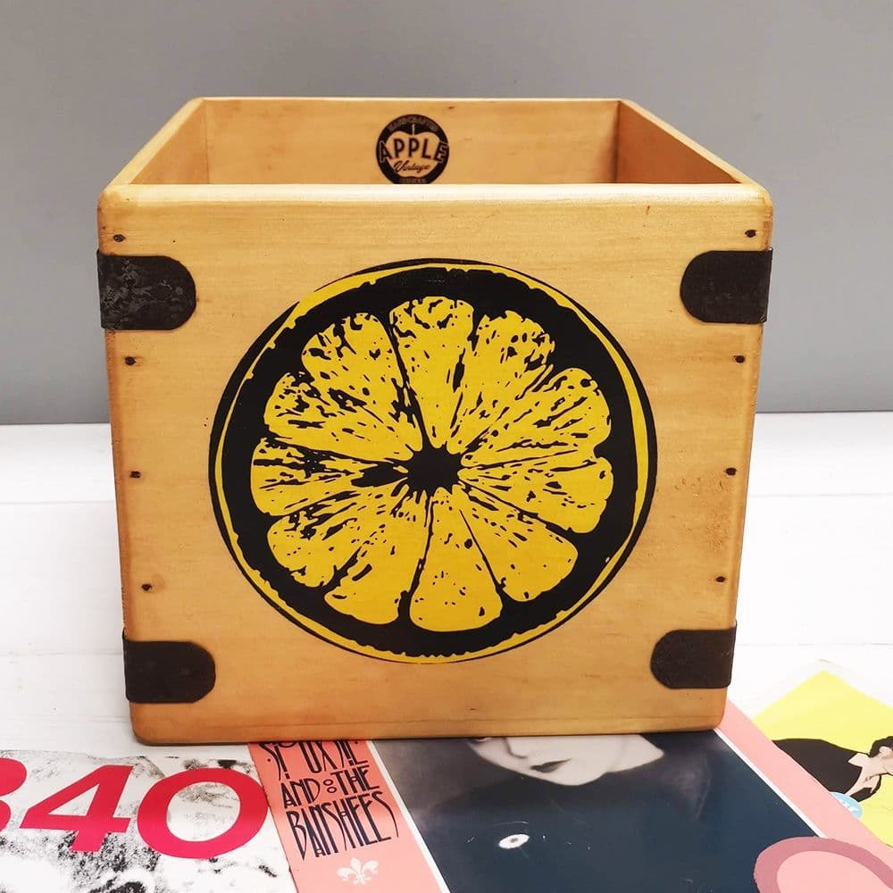 Lemon Art 7" Record Box Vintage Vinyl Crate PRE-ORDER