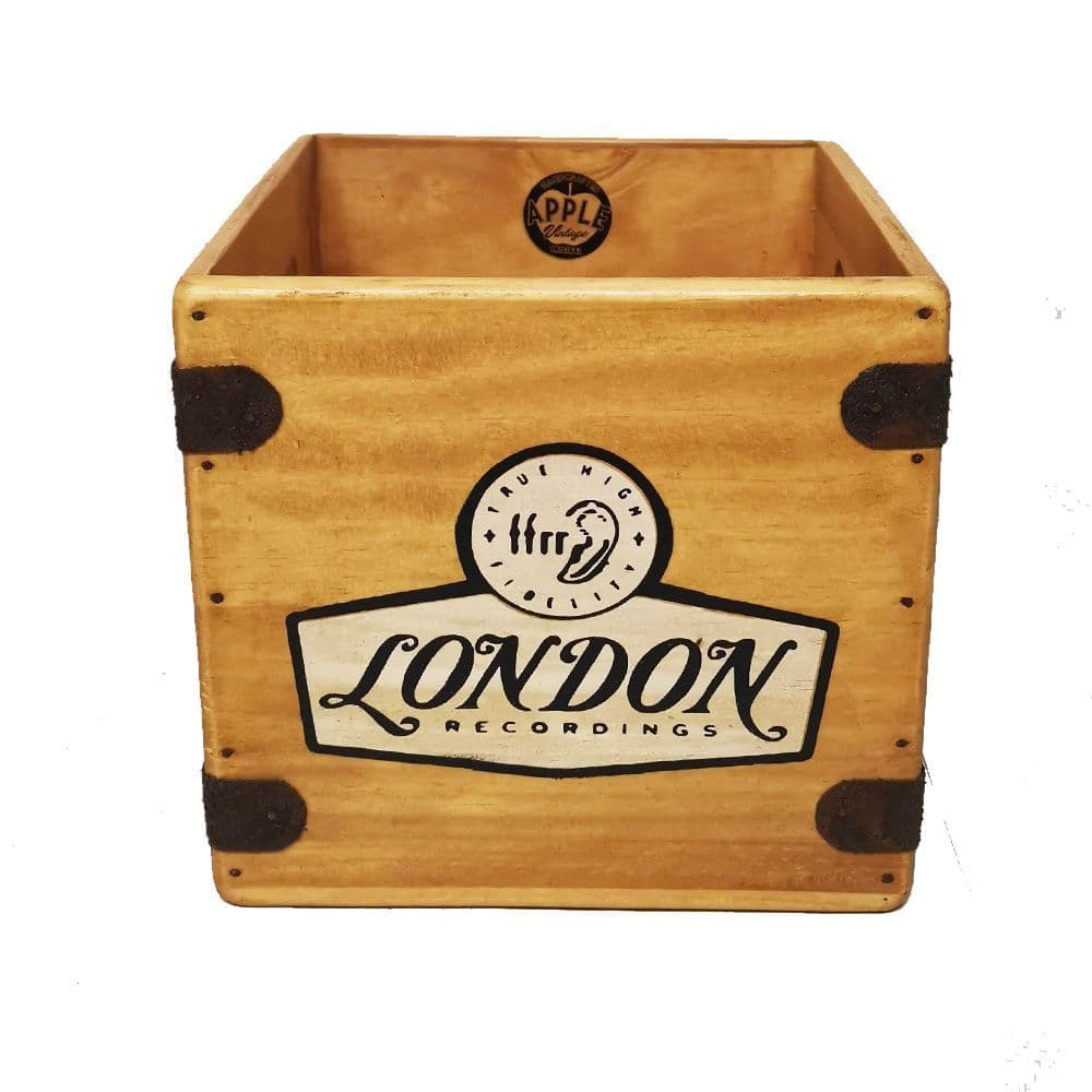 London 7" Record Box Vintage Vinyl Crate