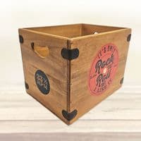 Only Rock N Roll LP Record Box Vinyl Album Storage