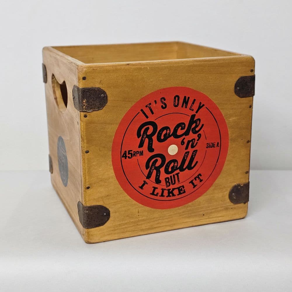 Only Rock & Roll  Record Box 7" Singles Vintage Vinyl Crate PRE-ORDER