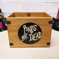 Punks Not Dead LP Record Box Vinyl Album Storage