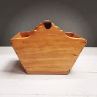 Rustic Handcrafted Trug Vintage Wooden Crate  Farm Fresh Eggs Box
