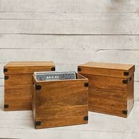 Topper Album Boxes LP Record Box Handcrafted Vinyl Storage